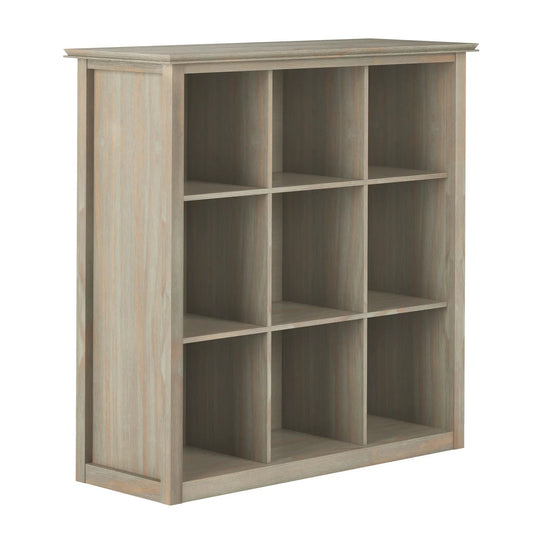 Artisan cube storage unit by Unique Piece Furniture in weathered wood finish on Tampa Home & Garden Store