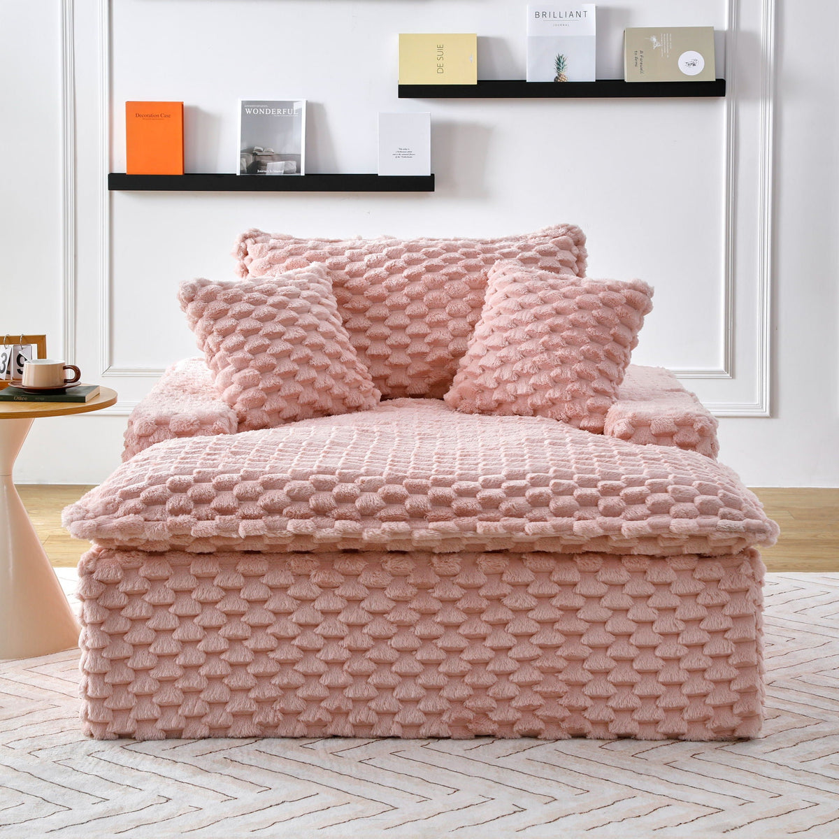Harbor Luxury Sofa in Turtle Fleece Fabric
