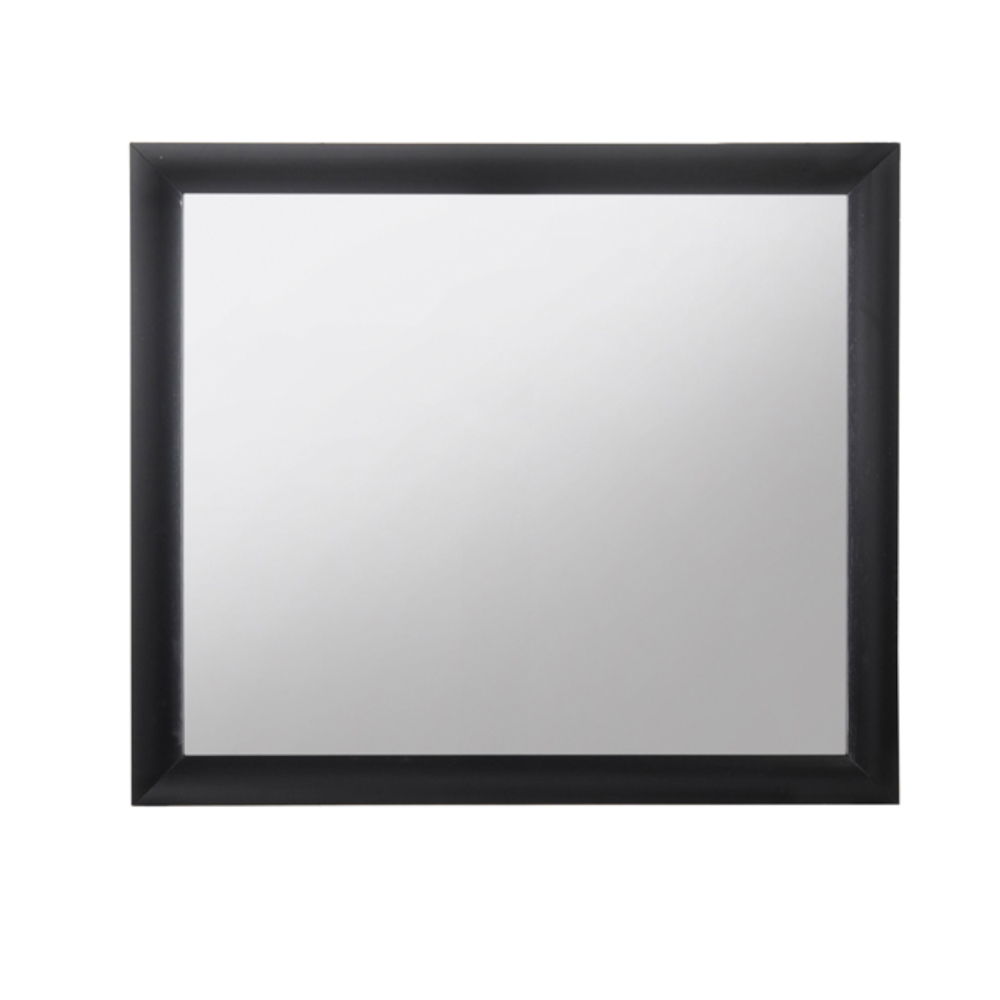 Ireland Contemporary Design Mirror by HouseOfZazla, square black-framed mirror on Tampa Home & Garden Store