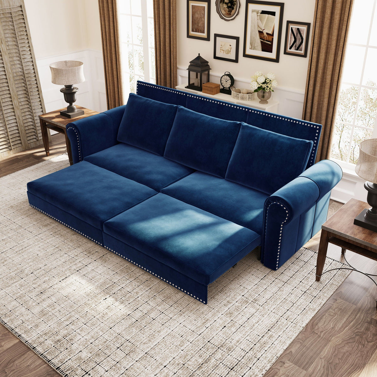 3 In 1 Convertible Sleeper and King Lounger