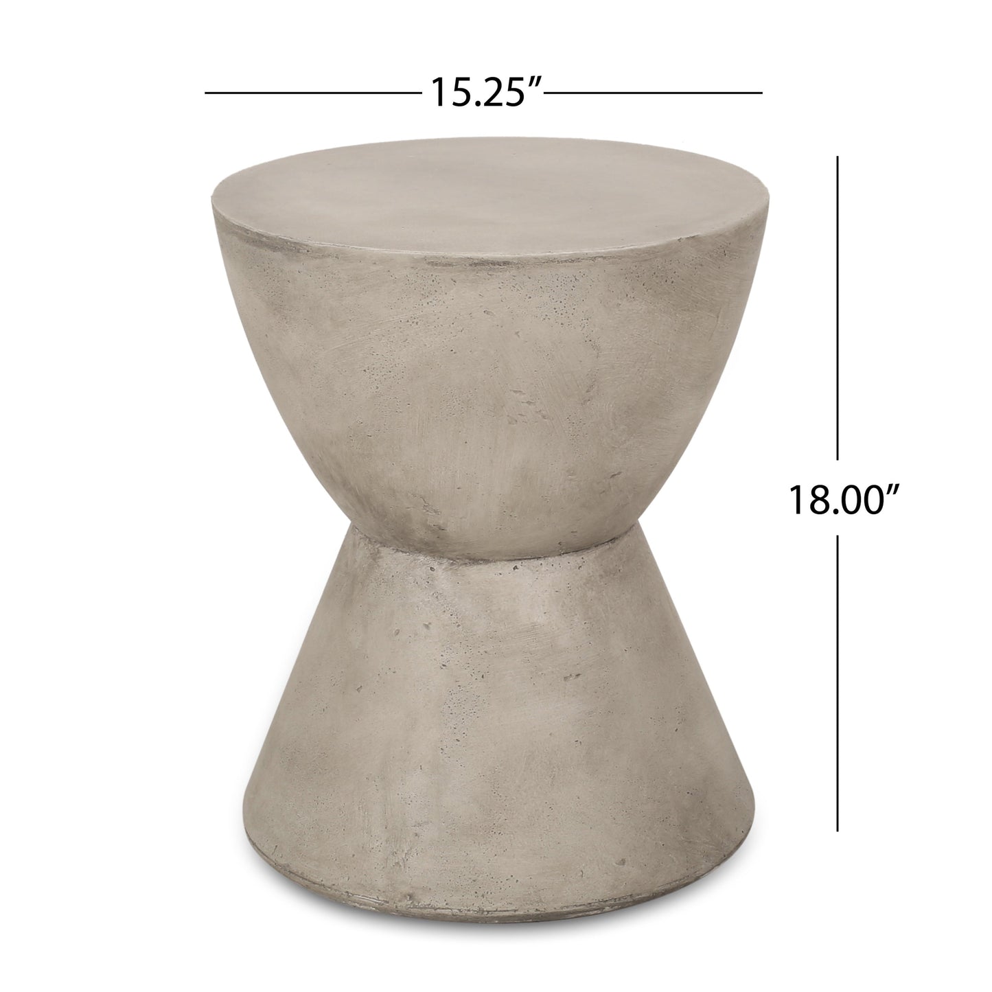 Outdoor Lightweight Concrete Side Table light gray by HouseOfZazla on Tampa Home & Garden Store