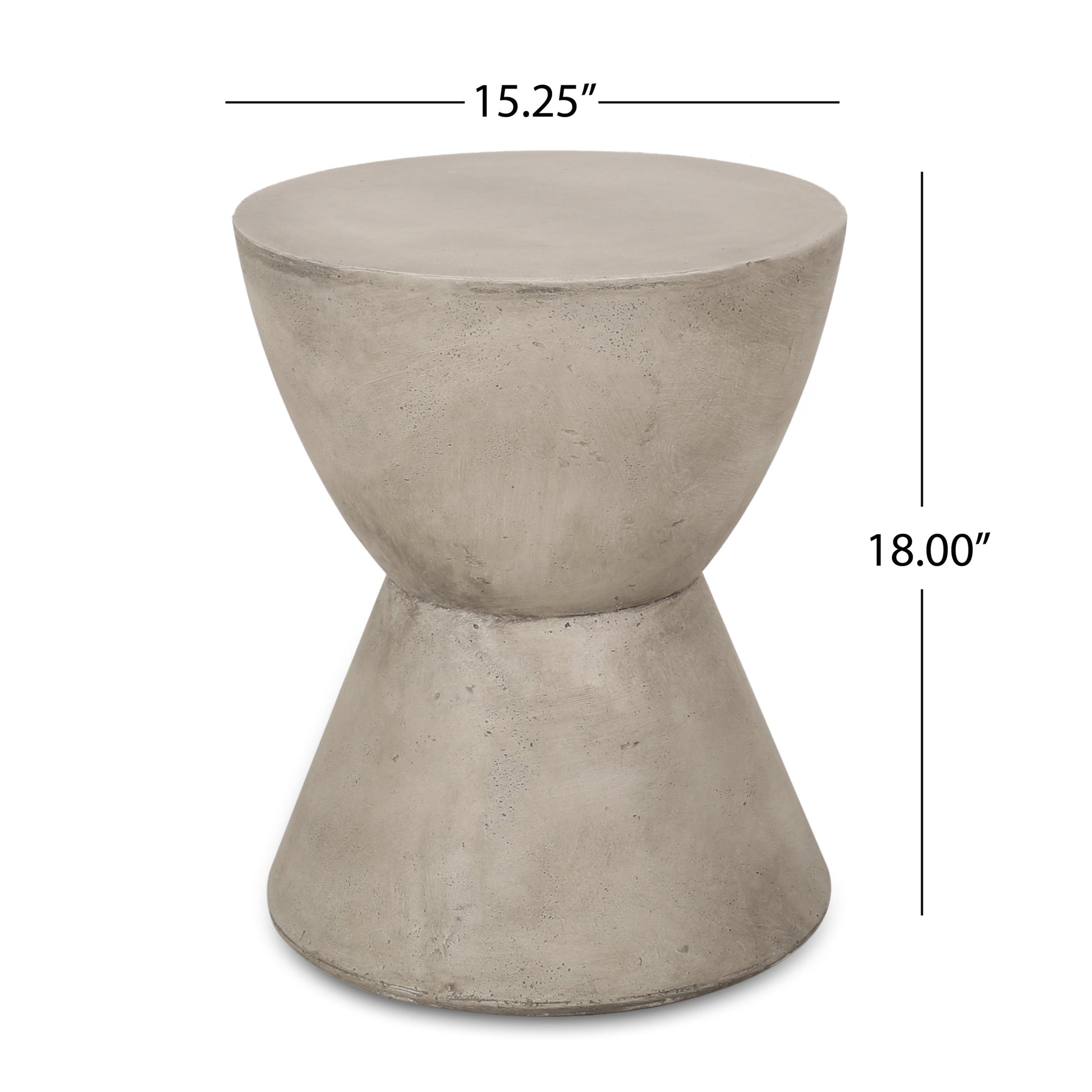 Outdoor Lightweight Concrete Side Table light gray by HouseOfZazla on Tampa Home & Garden Store
