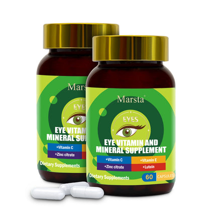 Eye Vitamin And Mineral Supplements Perfecsy 2 bottles with green label and eye logo, 60 caps on Tampa Home & Garden Store