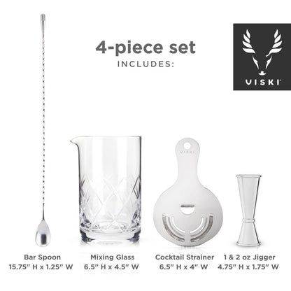 Harrison Barware Set With Glass And Jigger Kit
