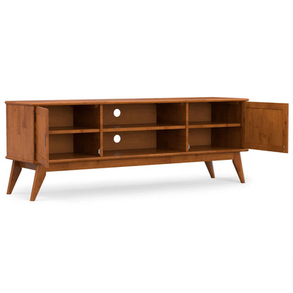 Draper Handcrafted Mid Century Low TV Media Stand
