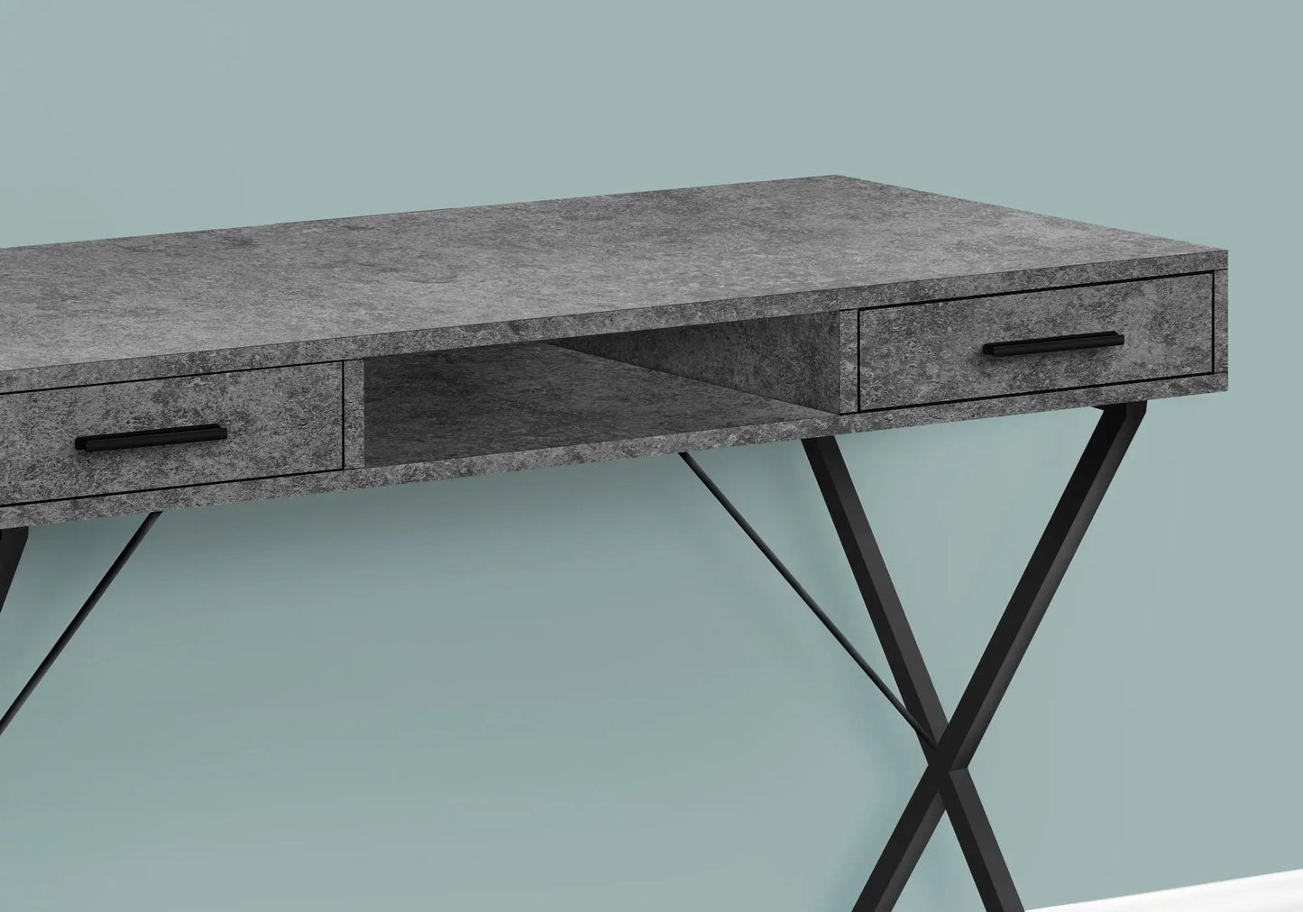Contemporary Laptop Desk with Storage Drawers