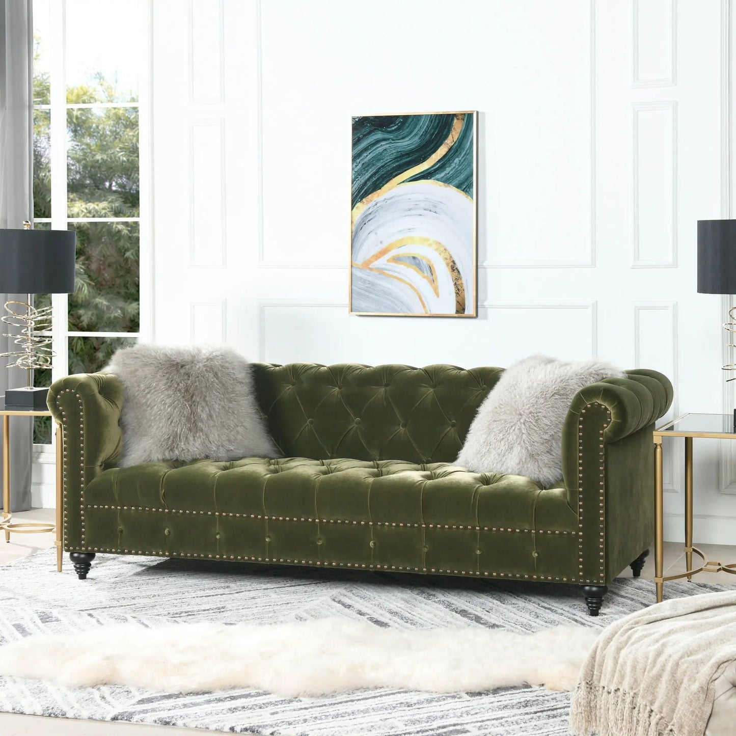 Alto Tufted Chesterfield Sofa With Hardwood Frame