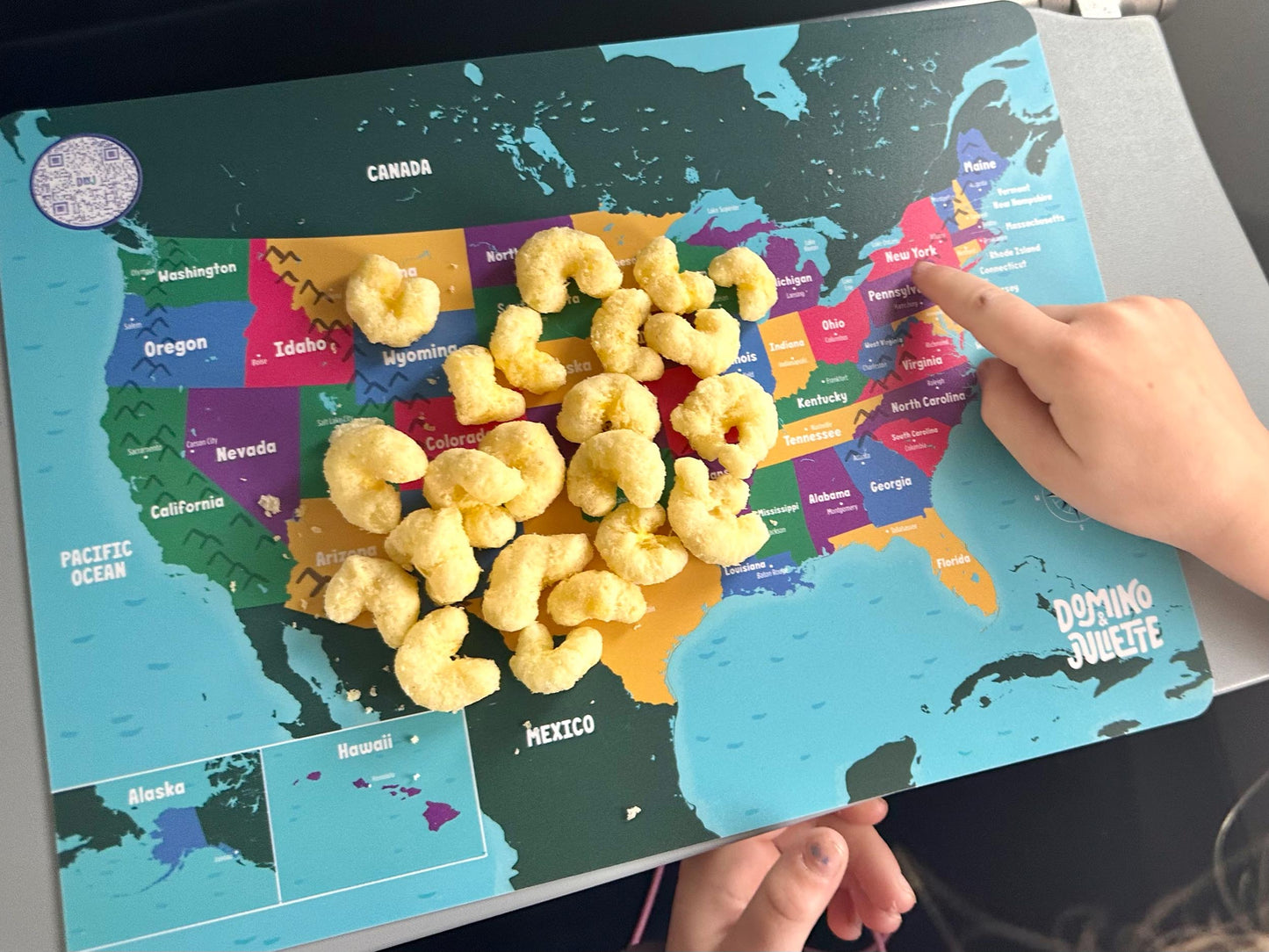 Travel Placemats 4 Pack for Kids Learning Fun