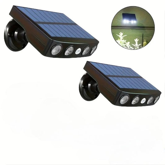 2/4-Pack Outdoor Solar Wall Lights – Motion Sensor, Dusk-to-Dawn, IP44 Rated - Tampa Home & Garden Store