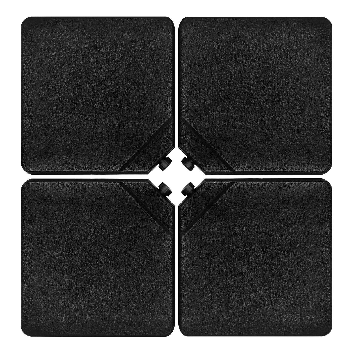 4 Pieces 13L Cantilever Offset Patio Umbrella Base with Easy-Fill Spouts