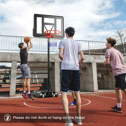 DirectDeals adjustable portable basketball hoop 4.4–10 ft with wheels and fillable base on Tampa Home & Garden Store
