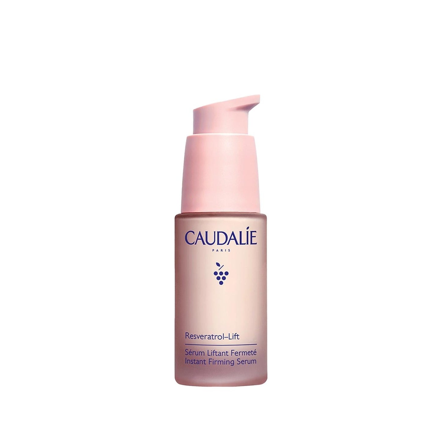 Caudalie Resveratrol-Lift Instant Firming Serum pink bottle with pump dispenser on Tampa Home & Garden Store