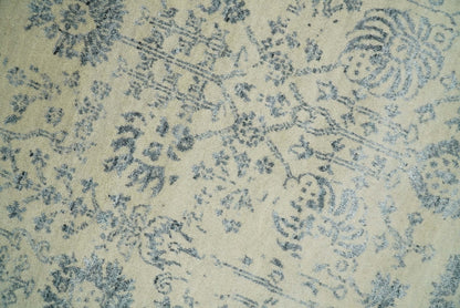 4x6 Fine Hand Knotted Beige and Gray Traditional Vintage Persian Style Antique Wool and Silk Rug | AGR14 - Tampa Home & Garden Store