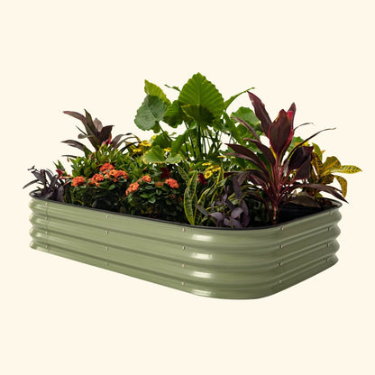 11" High Raised Garden Bed Kit Medium 6 in 1 Modular Metal - Tampa soil911.com