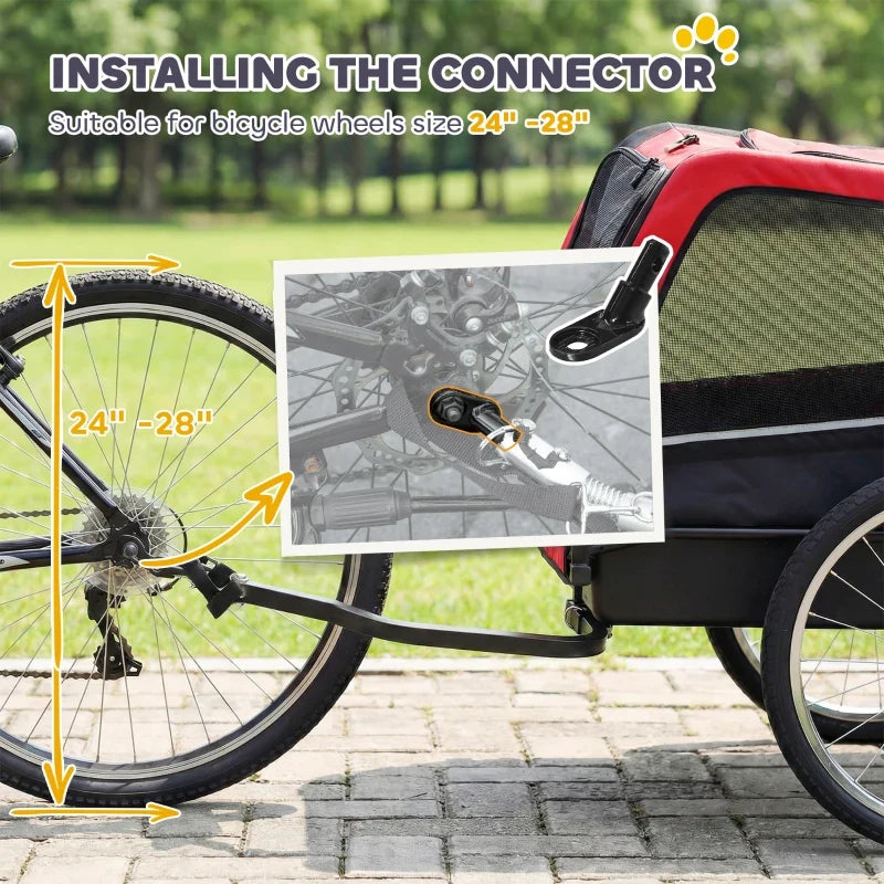 Dog bike trailer, 20in air tires, quick-release wheels, reflectors by Furr Baby Gifts on Tampa Home & Garden Store