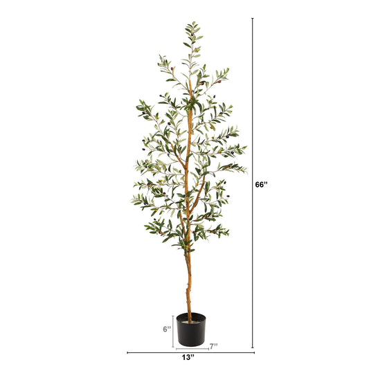 5.5’ Olive Artificial Tree - Tampa Home & Garden Store
