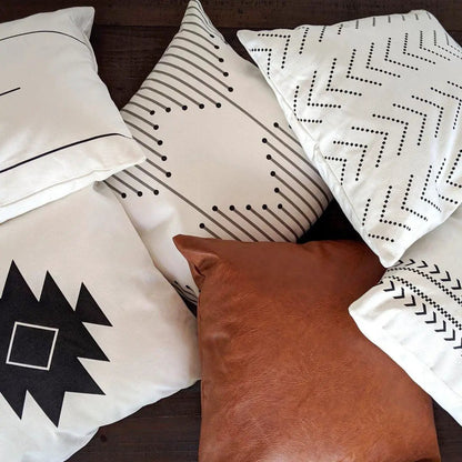 Amber and Farmhouse Pillow Set 18x18 Inches