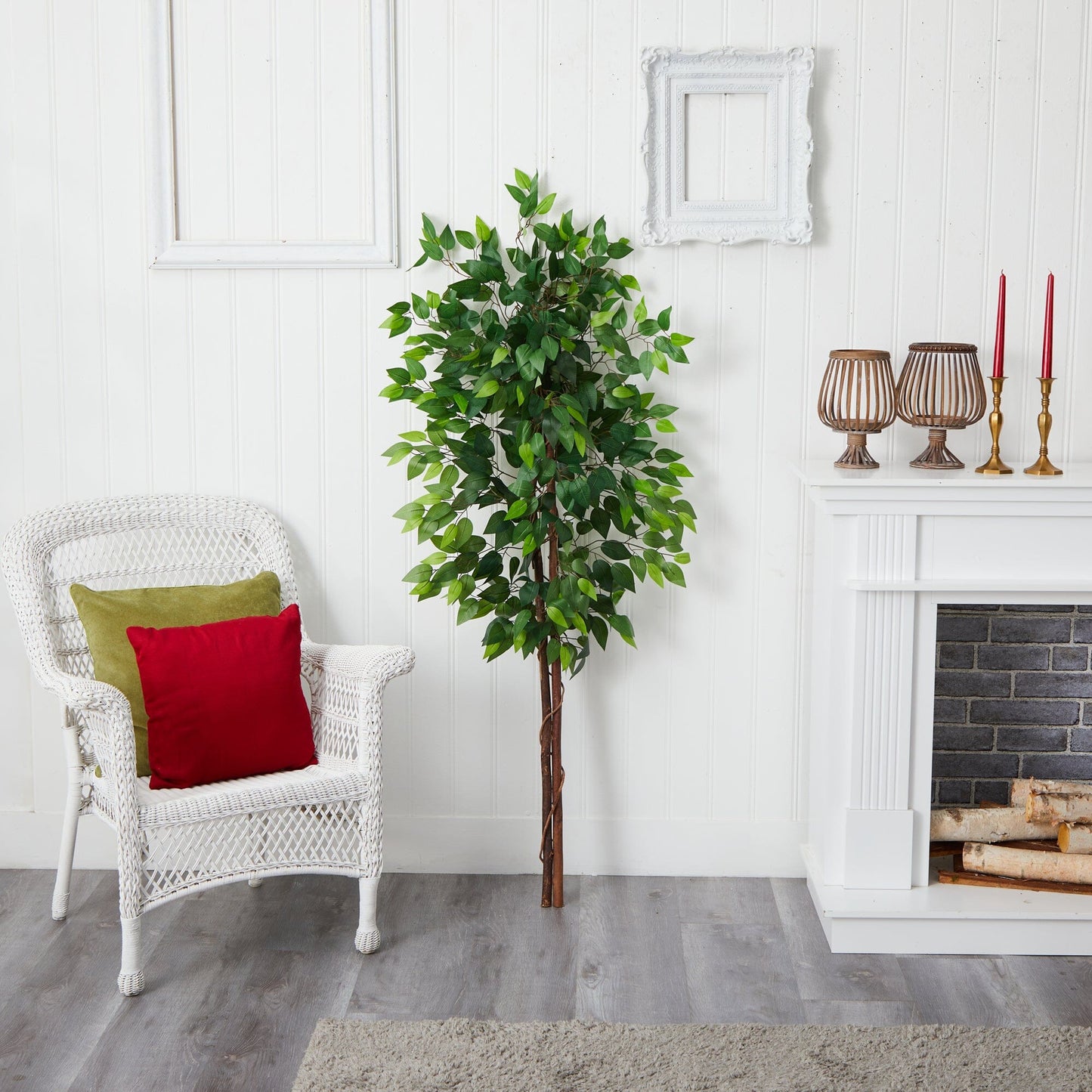 5’ Artificial Double Trunk Ficus Tree (No Pot) - Tampa Home & Garden Store