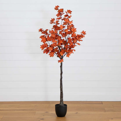 5' Autumn Rustic Maple Artificial Fall Tree - Tampa Home & Garden Store