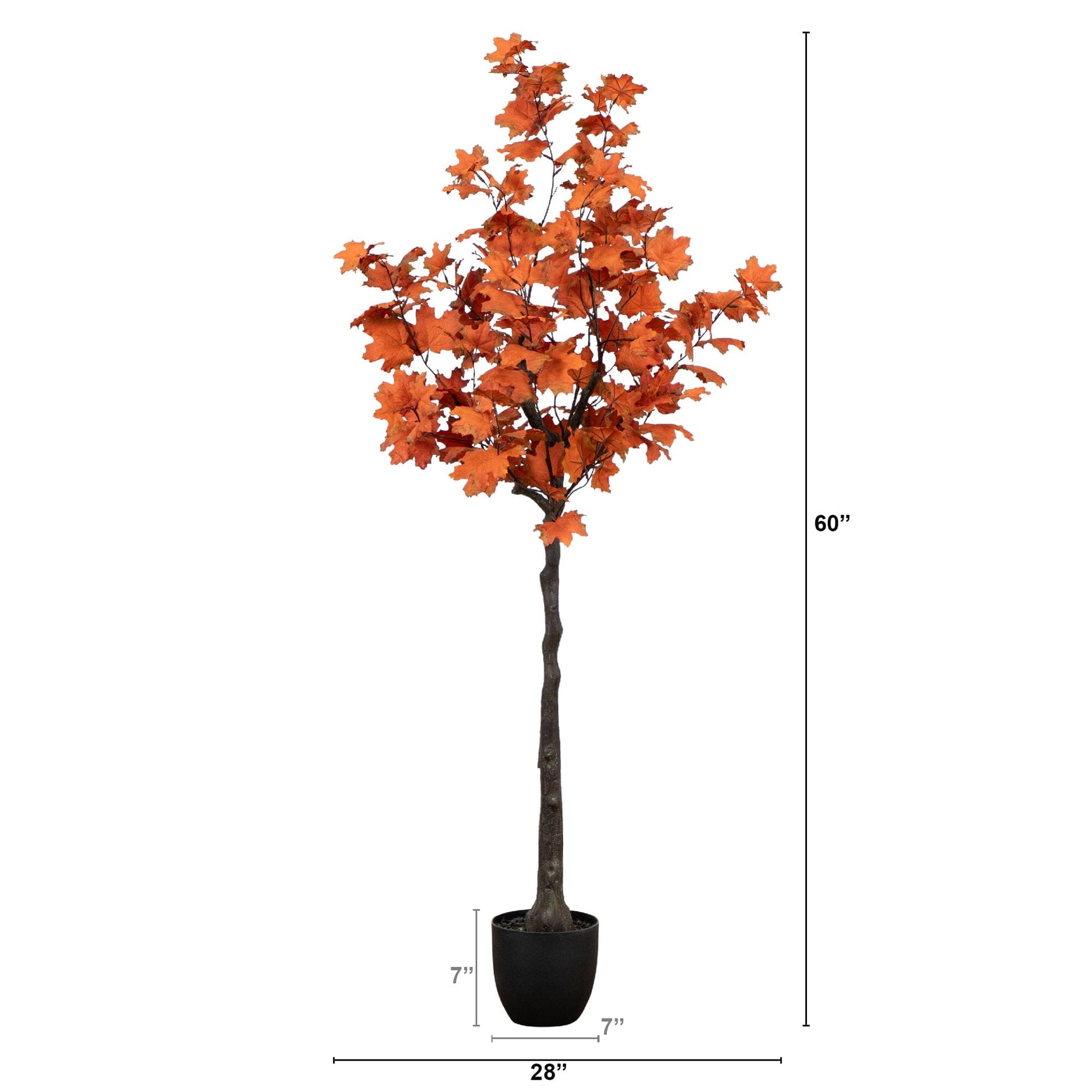 5' Autumn Rustic Maple Artificial Fall Tree - Tampa Home & Garden Store