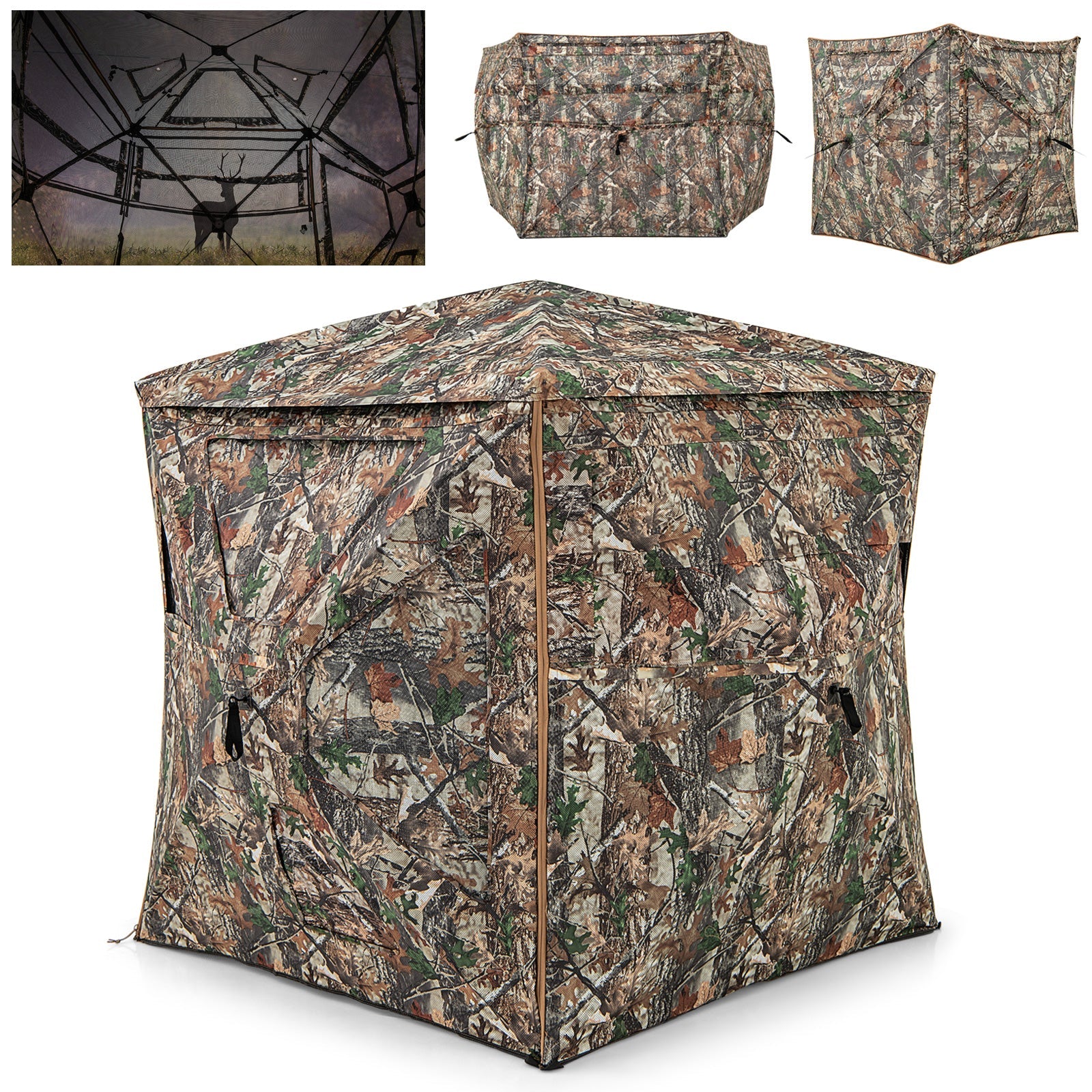 5-IN-1 Detachable Hunting Blind for 2-3 People with Skylight - Tampa Home & Garden Store