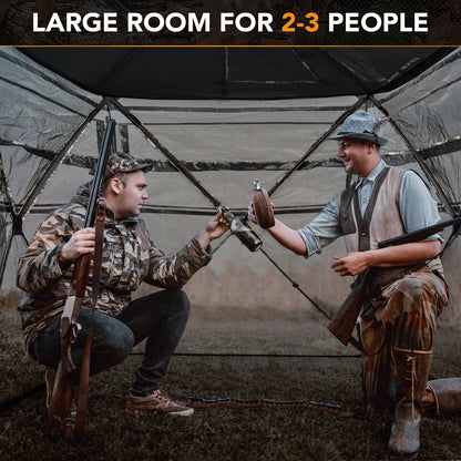 5-IN-1 Detachable Hunting Blind for 2-3 People with Skylight - Tampa Home & Garden Store
