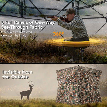 5-IN-1 Detachable Hunting Blind for 2-3 People with Skylight - Tampa Home & Garden Store