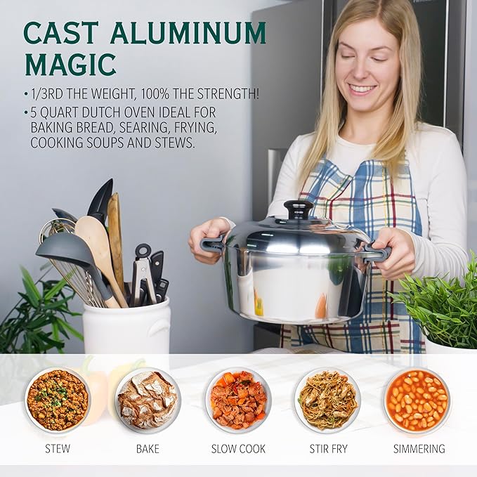 5 Quarts Round Dutch Oven with Lid - Tampa Home & Garden Store