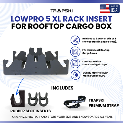 5 XL Ski & Snowboard Rack Cargo Insert - Tampa Home & Garden Store