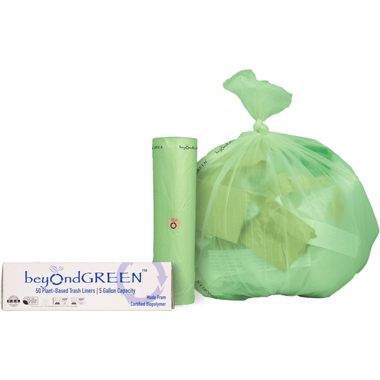 5-Gallon Plant-Based Trash Can Liner - 50 Bags - Tampa Home & Garden Store