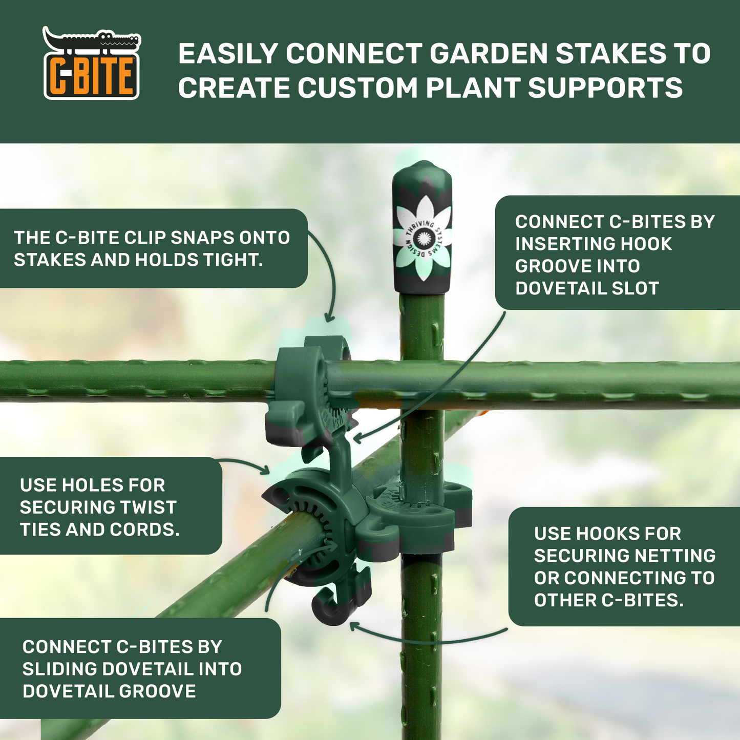 5' or 6' Monster Plant Support!  Custom Trellis & Tomato Cage Kit - The All Purpose Heavy Lifter - Tampa Home & Garden Store