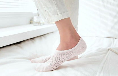 Women’s mesh ankle no-show socks Stevvex 5-pair white cotton footie on Tampa Home & Garden Store