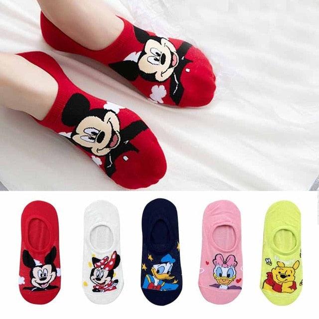5-pair cartoon character ankle socks for women Stevvex cotton red designs on Tampa Home & Garden Store