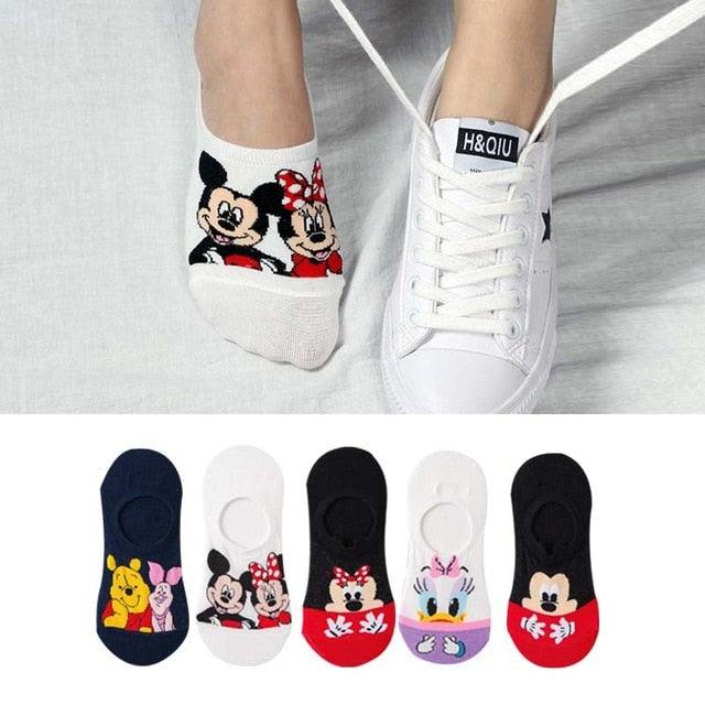 Stevvex ankle socks 6 pairs cartoon bear/mouse designs cotton socks for women on Tampa Home & Garden Store