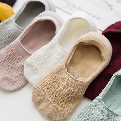 Stevvex cotton low cut ankle socks five-pack with silicone grip on Tampa Home & Garden Store