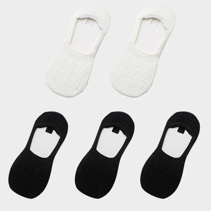 Cotton low-cut ankle socks Stevvex, 5-pair set in white and black on Tampa Home & Garden Store