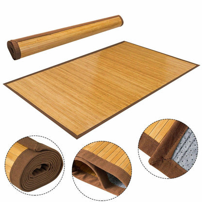 5' x 8' Indoor/Outdoor 100% Bamboo Area Rug Floor Carpet - Tampa Home & Garden Store