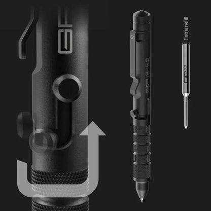 GP 1945 Bolt Action Pen LITE GPCA EDC pen in black with textured grip extra refill on Tampa Home & Garden Store