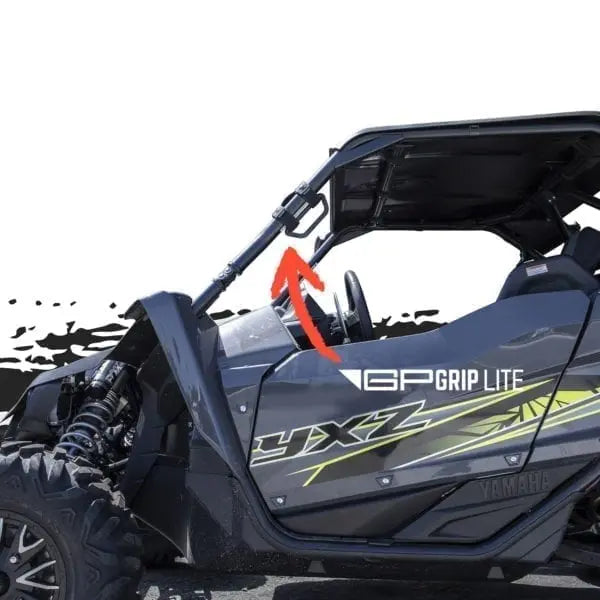 GP-Grip Universal roll bar mount for 0.75–5.5 in bars, GPCA interior fitting on a Yamaha UTV on Tampa Home & Garden Store