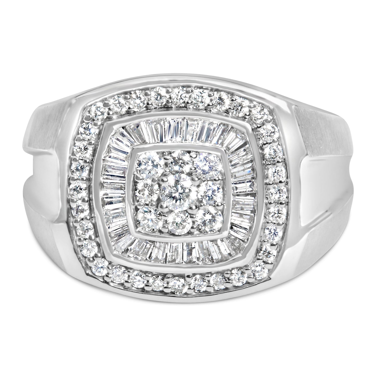 Men's 14K white gold diamond band ring with 1 CTTW diamonds, Bids.com on Tampa Home & Garden Store