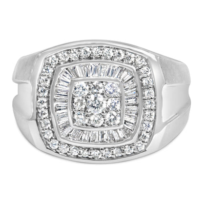 Men's 14K white gold diamond band ring with 1 CTTW diamonds, Bids.com on Tampa Home & Garden Store