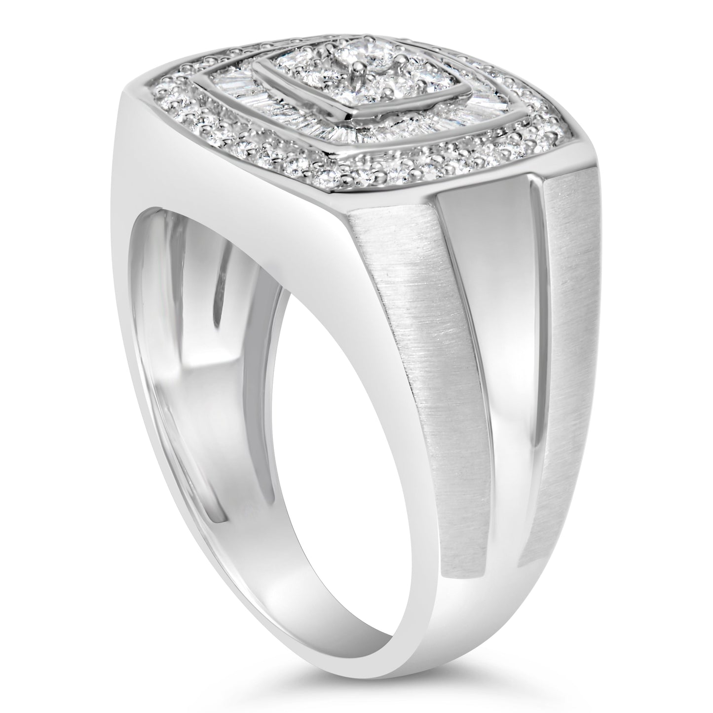 14K white gold men's diamond band ring with 1 CTTW diamonds Bids.com on Tampa Home & Garden Store