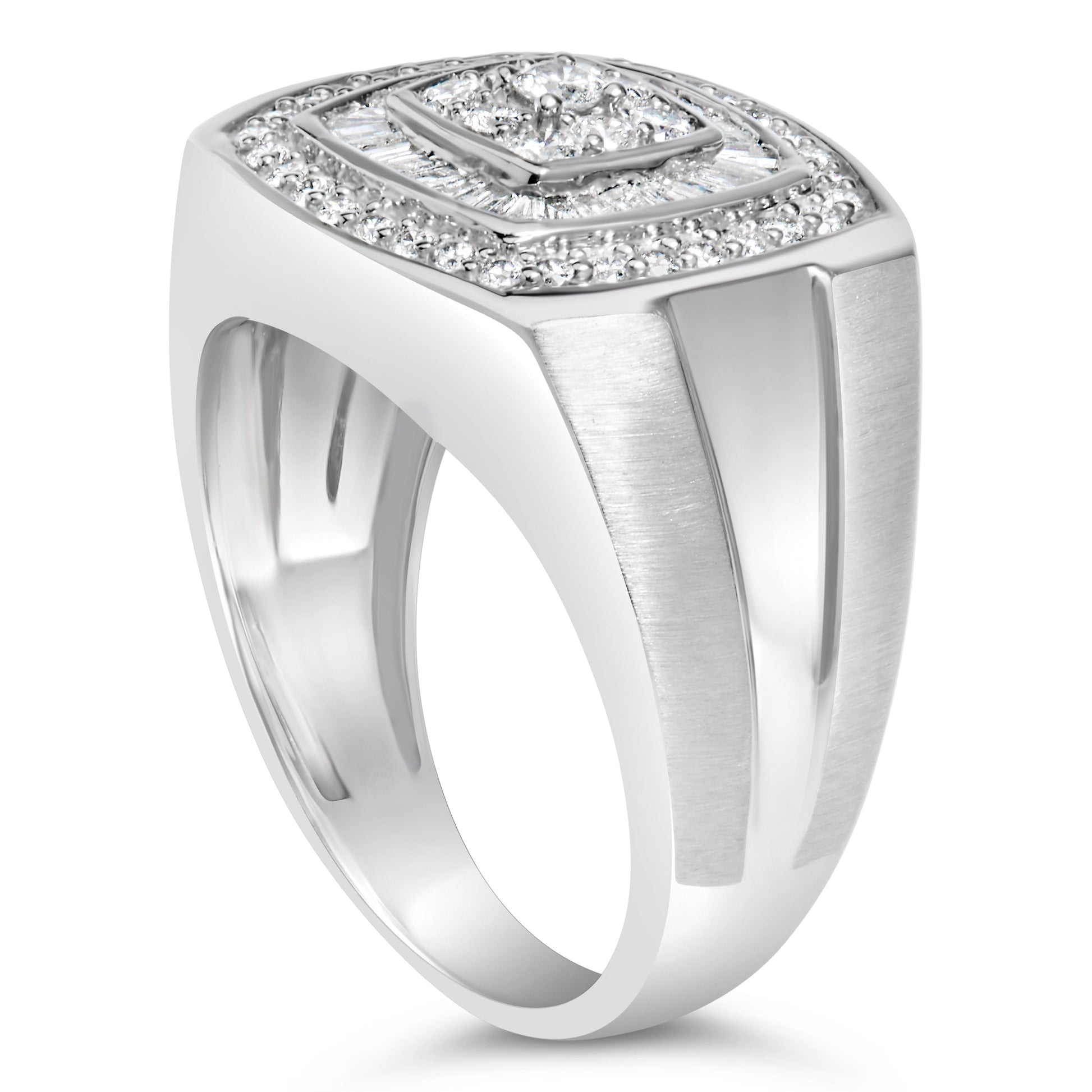 14K white gold men's diamond band ring with 1 CTTW diamonds Bids.com on Tampa Home & Garden Store