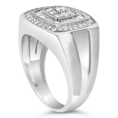 14K white gold men's diamond band ring with 1 CTTW diamonds Bids.com on Tampa Home & Garden Store