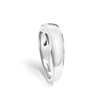 Men's .925 sterling silver three-stone diamond band ring with channel-set diamonds, size 10 on Tampa Home & Garden Store