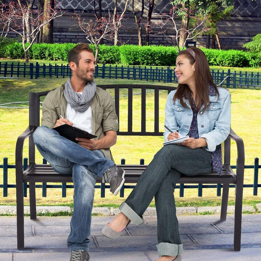 50 Inch Patio Garden Bench Loveseats for Outdoor - Tampa Home & Garden Store