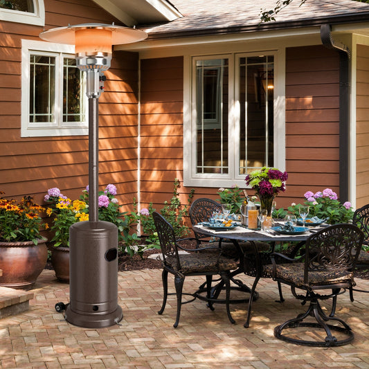 50000 BTU Garden Propane Standing LP Gas Steel Accessories Heater-Bronze - Tampa Home & Garden Store