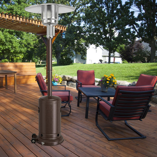 50000 BTU Garden Propane Standing LP Gas Steel Accessories Heater-Bronze - Tampa Home & Garden Store