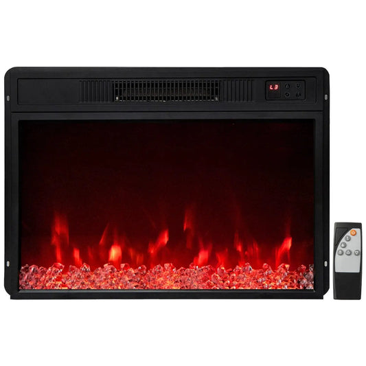 Electric fireplace insert 23-inch black with remote, DirectDeals 5000 BTU on Tampa Home & Garden Store