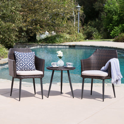 Kenneth 3 Piece Chat Set and Rattan Chairs